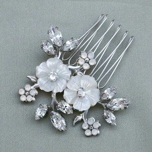 Small Flower Hair Comb, Designed by Elizabeth Bower